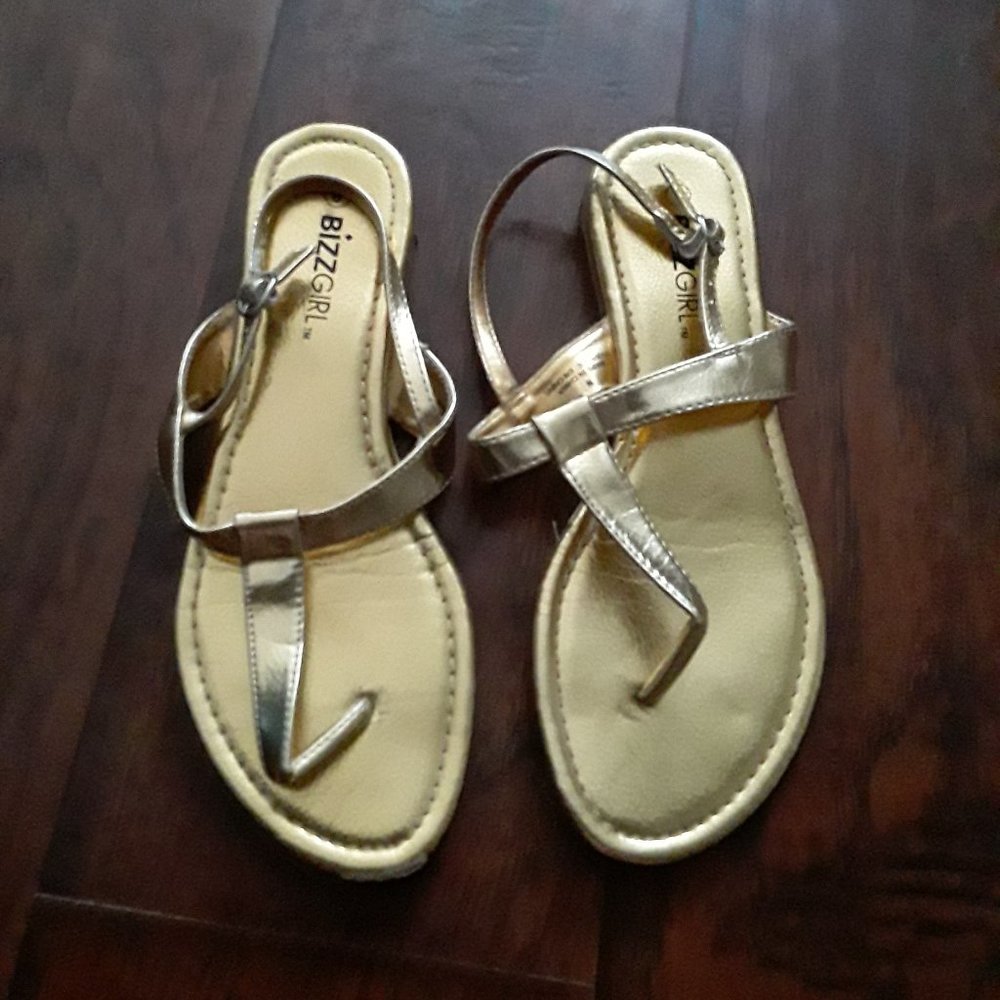 💣4/$10 💣 Gold Thong Sandals